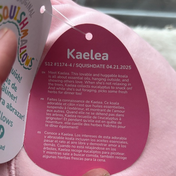 Brand New Squishmallow Kaelea Koala Plush with Heart - Picture 7 of 8